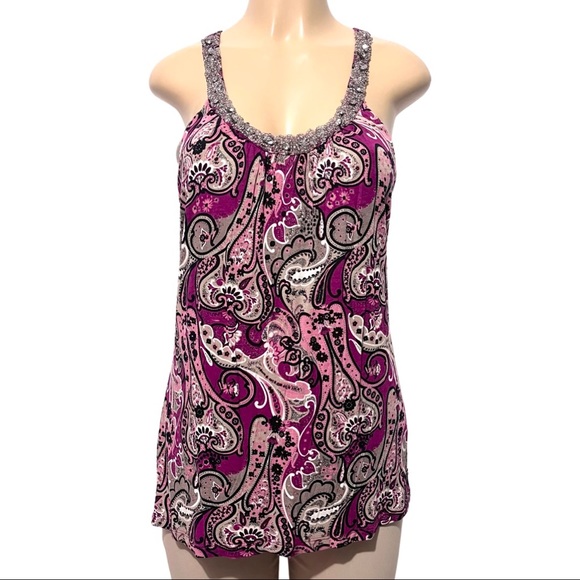 Vintage INC International Concepts Paisley S Top - Picture 4 of 8